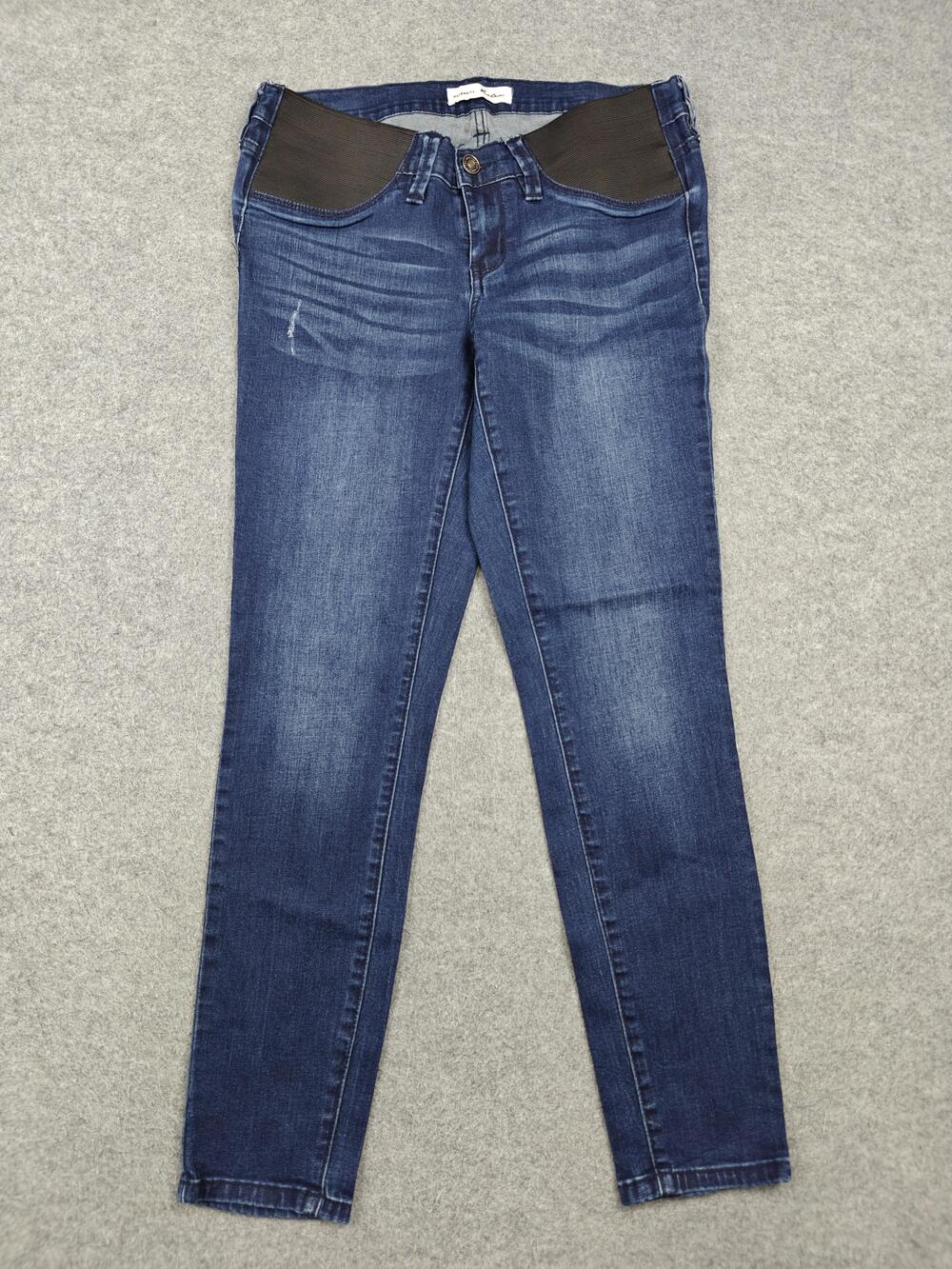 KanCan Skinny Jeans Womens 7 Blue Medium Wash Maternity Stretch 27 Waist